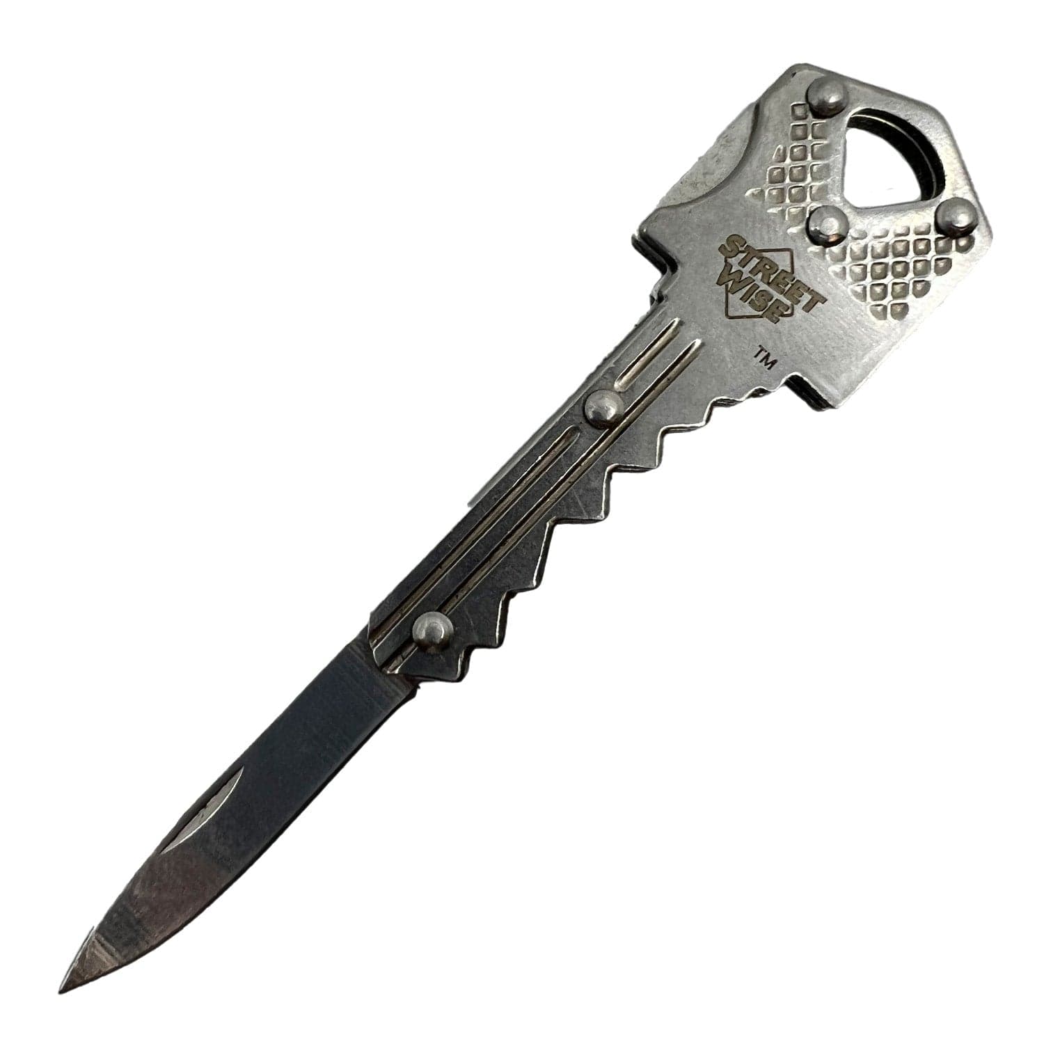 Safe-Key Concealed Folding Knife Disguised as Key